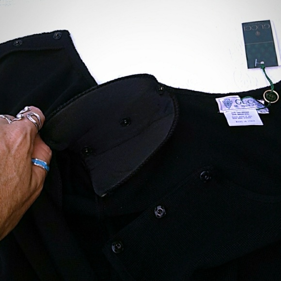 NOS! NWT (c.'80) GUCCI Merino(1of2) Knit Sweater - Picture 4 of 8